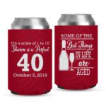40th Birthday koozies-05-red