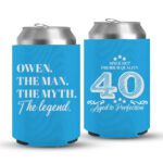 40th Birthday koozies-07-Cyan