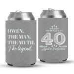 40th Birthday koozies-07-Grey