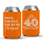 40th Birthday koozies-07-Orange
