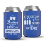 40th Birthday koozies-09-Blue