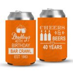 40th Birthday koozies-09-Orange