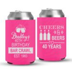 40th Birthday koozies-09-Pink