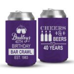 40th Birthday koozies-09-Purple