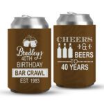 40th Birthday koozies-09-dark brown