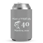 40th Birthday koozies-10-Grey