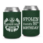 50th Birthday koozies-01-Green