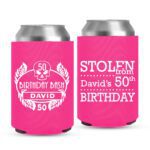 50th Birthday koozies-01-Pink