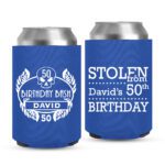 50th Birthday koozies-01-blue