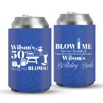 50th Birthday koozies-02-Blue