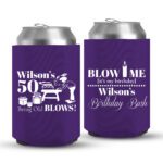 50th Birthday koozies-02-Purple