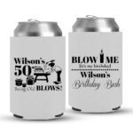 50th Birthday koozies-02-White