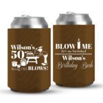 50th Birthday koozies-02-dark brown
