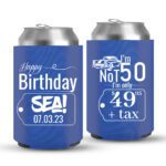 50th Birthday koozies-03-Blue