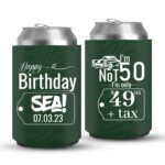 50th Birthday koozies-03-Green