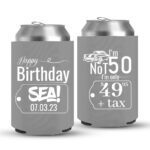 50th Birthday koozies-03-Grey