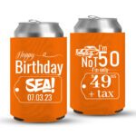 50th Birthday koozies-03-Orange