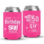50th Birthday koozies-03-Pink