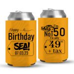 50th Birthday koozies-03-yellow