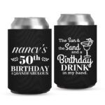 50th Birthday koozies-06-Black