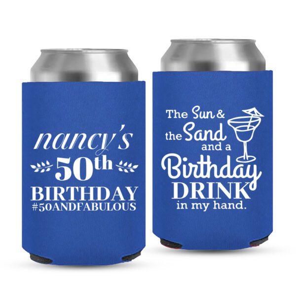 50th Birthday koozies-06-Blue