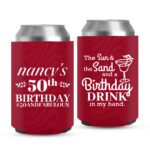 50th Birthday koozies-06-Red