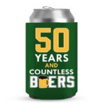 50th Birthday koozies-10-Green