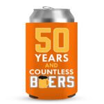 50th Birthday koozies-10-Orange