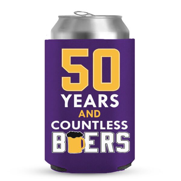 50th Birthday koozies-10-Purple