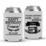60th Birthday koozies-01-White