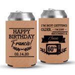 60th Birthday koozies-01-light brown