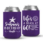 60th Birthday koozies-02-Purple