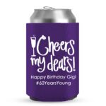 60th Birthday koozies-03-Purple