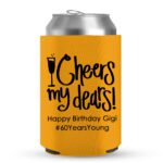 60th Birthday koozies-03-yellow