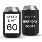 60th Birthday koozies-04-Black