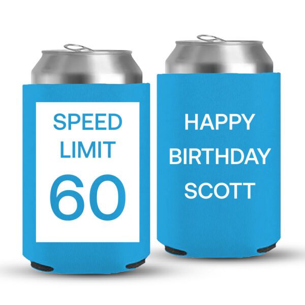 60th Birthday koozies-04-Cyan