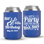 60th Birthday koozies-05-Blue