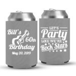 60th Birthday koozies-05-Grey