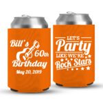 60th Birthday koozies-05-Orange
