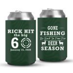 60th Birthday koozies-07-Green