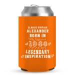 60th Birthday koozies-10-Orange