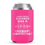 60th Birthday koozies-10-Pink