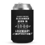 60th Birthday koozies-10-black