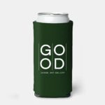 Custom Single Color Slim Koozies - Green