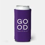 Custom Single Color Slim Koozies - Purple