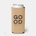 Custom Single Color Slim Koozies-light Brown