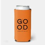 Custom Single Color Slim Koozies - orange