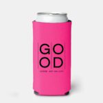 Custom Single Color Slim Koozies - pink