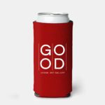 Custom Single Color Slim Koozies - red