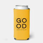 Custom Single Color Slim Koozies - yellow